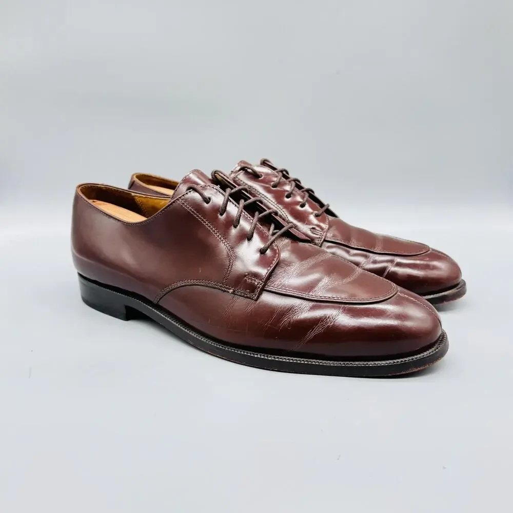 Cole Haan Shoes Mens 10 Brown Leather Calhoun Split Toe Derby Oxford Dress